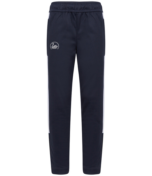 Adults Navy/White  Finden and Hales Knitted Tracksuit Pants